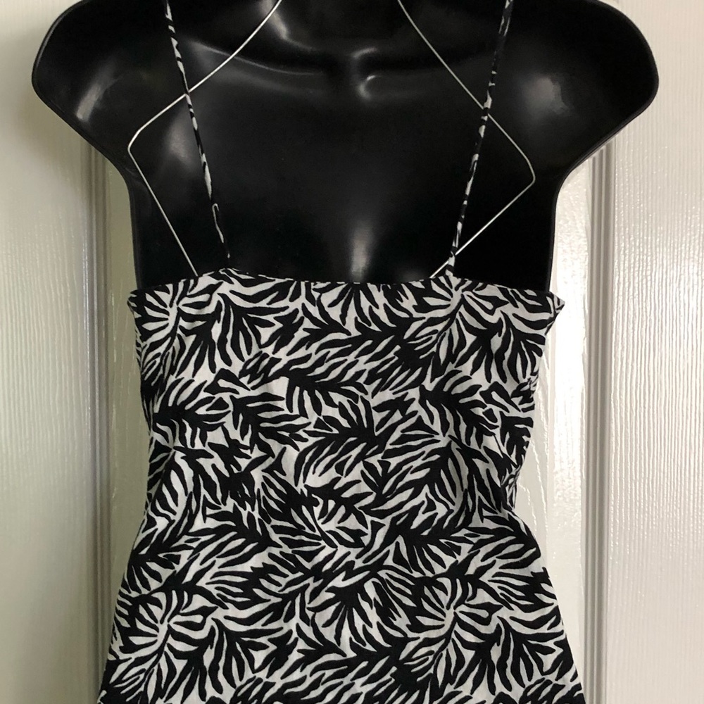Topshop black & white strappy mini dress - Picture 4 of 6
